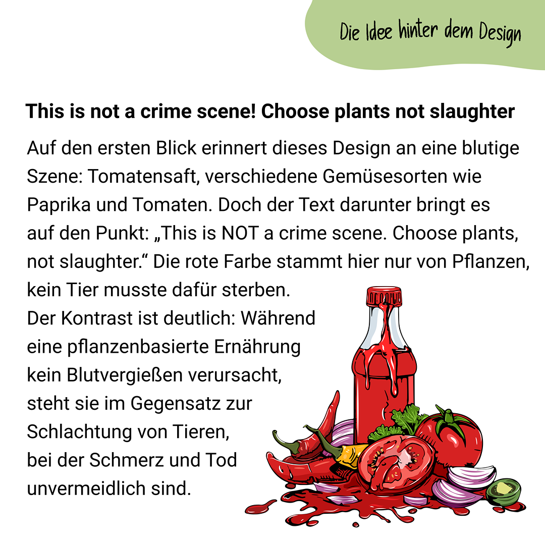 This is not a crime scene! Bio-Stoffbeutel