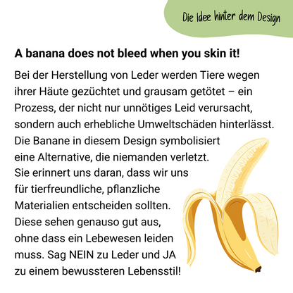 A banana does not bleed when you skin it! - Unisex Organic Shirt